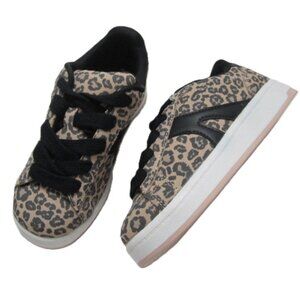 Kids Tennis Shoes Sneakers Leopard Cheetah Print size 2 NEW